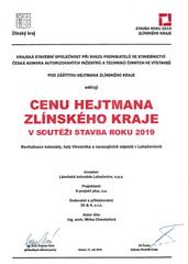 Cena hejtmana - kolonáda Luhačovice Cena hejtmana - kolonáda Luhačovice