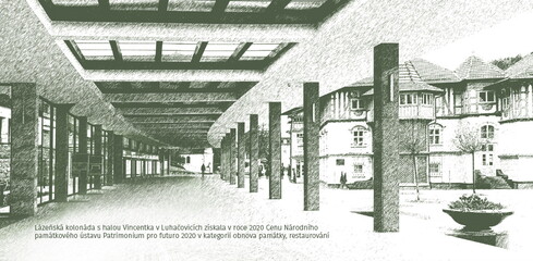 Cena hejtmana - kolonáda Luhačovice Cena hejtmana - kolonáda Luhačovice